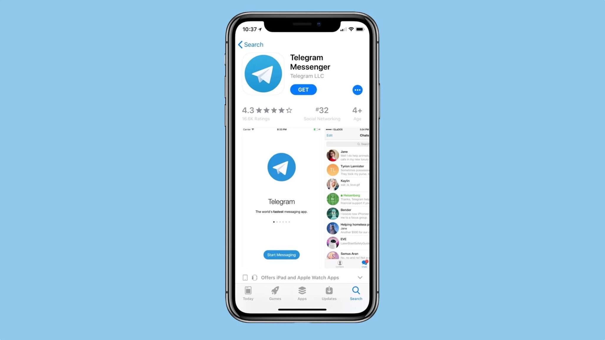 how to add more account in telegram ios