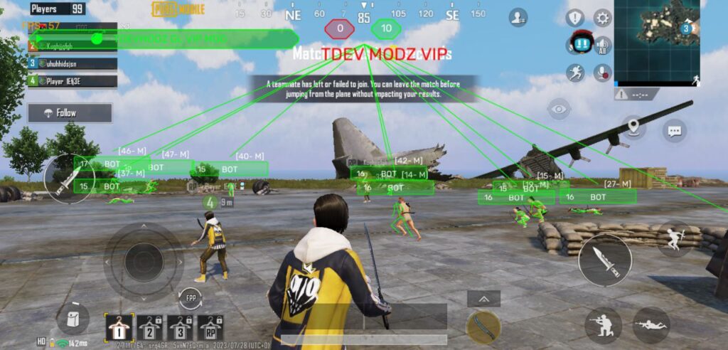 PUBG GL 2.7 TDEV Bullet Track ESP Mod Apk