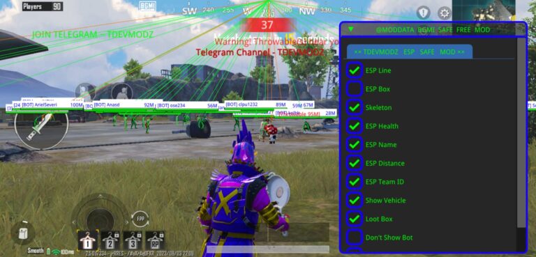 Read more about the article BGMI 2.5 TDEV MODDATA Only ESP Mod Menu Apk