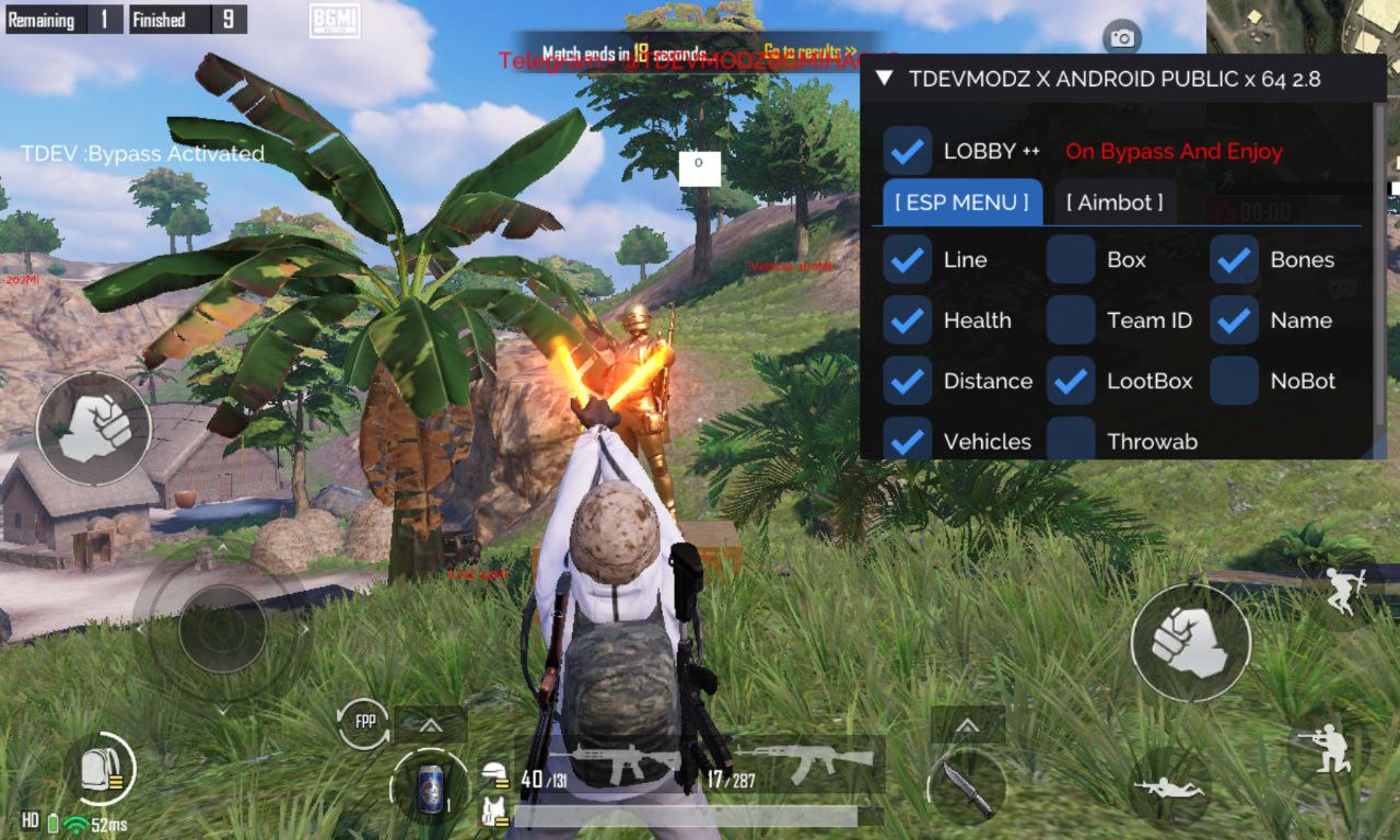 Read more about the article BGMI 2.8 ESP Aimbot 64 Bit Mod Apk Hack Download