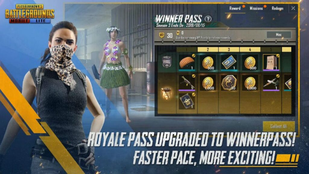 How to upgrade winner pass in pubg mobile lite