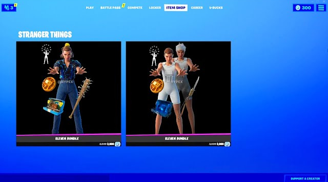 Eleven Fortnite Skins and Outfits