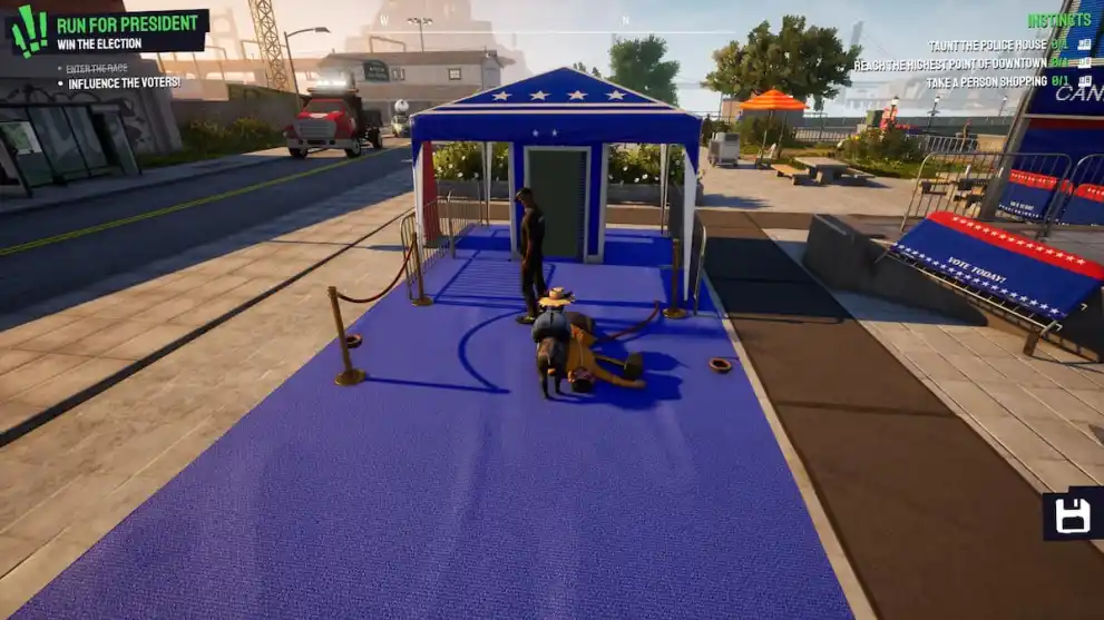 Tricks for swaying voters in Goat Simulator 3